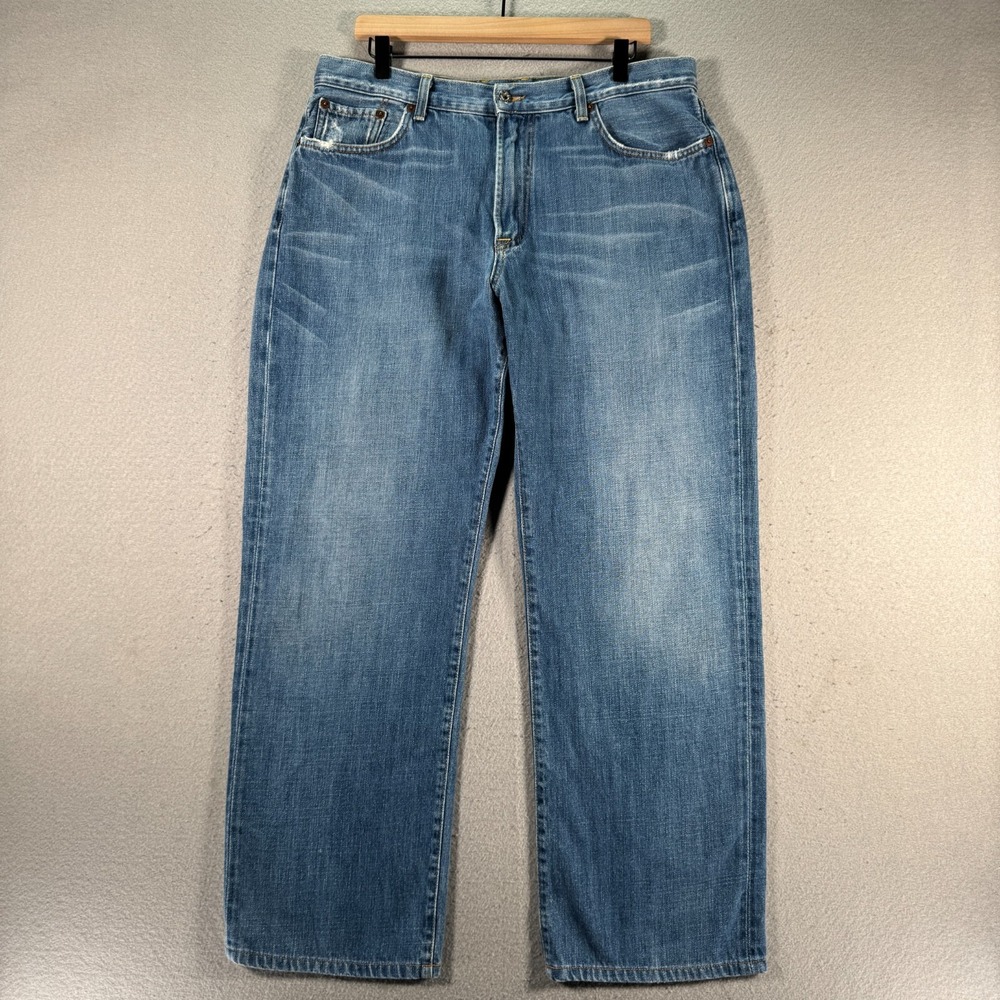 Vintage Lucky Brand Boot Leg Jeans Mens‎ 36 Blue Light Wash Classic Comfort Y2K